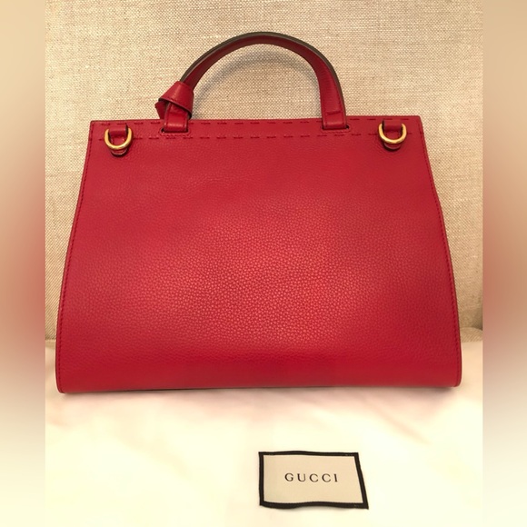 SOLD GUCCI Calfskin GG Marmont Top Handle Bag and Optional Shoulder Strap - Picture 6 of 17